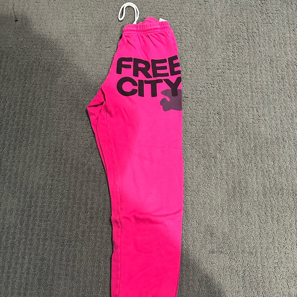 Hot Pink Free City Sweatpants